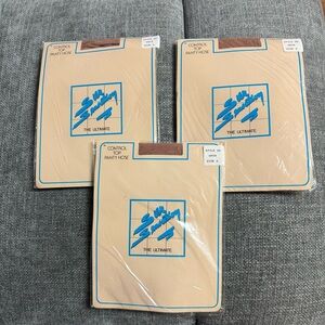 Sheer Control Top Pantyhose - Suntan